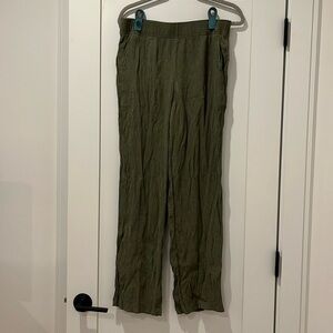 Olive Green Flowy Pants